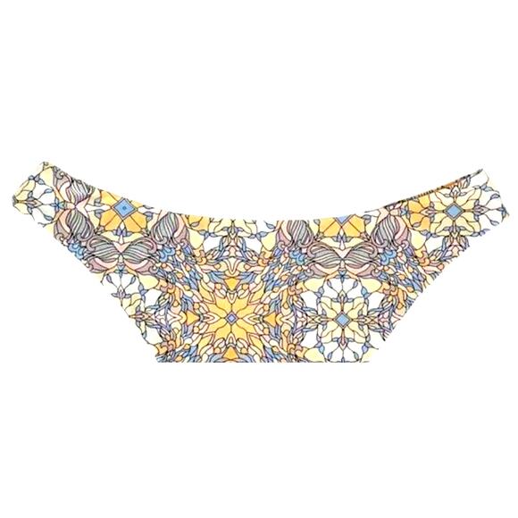NWT J. Crew Curved Waist Cheeky Bikini Swim Bottom Kaleidoscope Print XL Blue - Picture 11 of 15